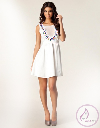 Beyaz Abiye Elbise Modelleri 2014
