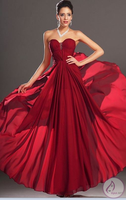 Prenses Kırmızı Abiye Elbise Modelleri